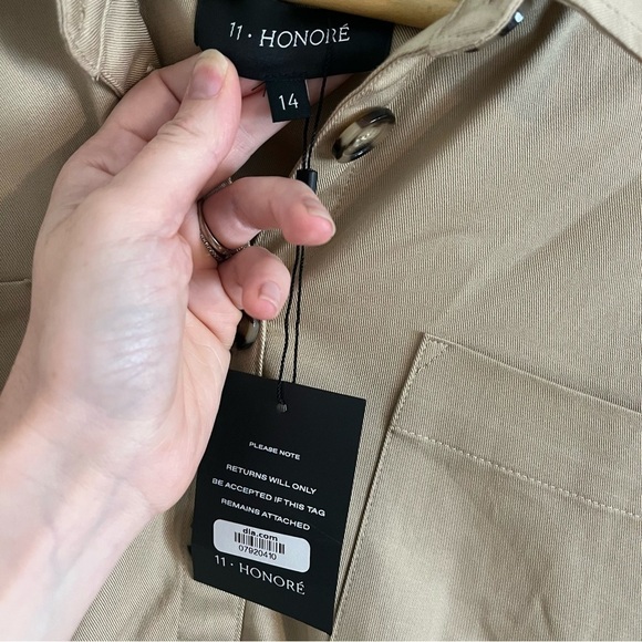 11 HONORE Teedra Mini Long Sleeve Shirt Dress - Picture 8 of 11